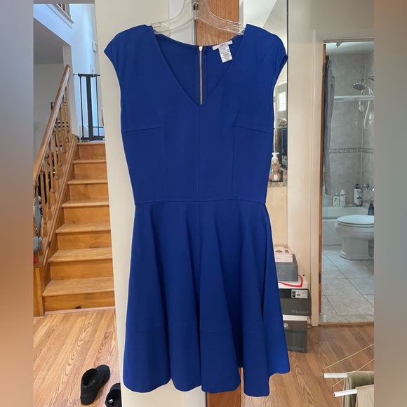 BAR III ROYAL BLUE FLARE DRESS LIKE NEW - Picture 3 of 5